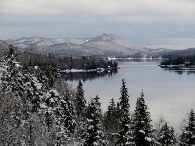 Premire neige au Lac Trois Saumons