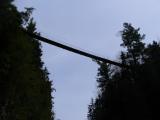 le pont suspendu vu d'en bas