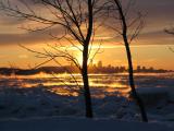 Qubec au coucher du soleil