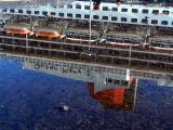 le reflet du Queen Mary 2