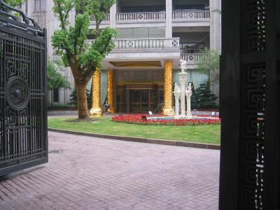 ornate entrance to a fancy hotel