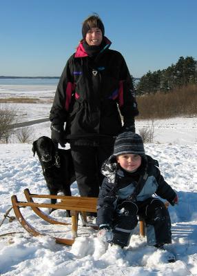 Sledding in Grse Bakkeby