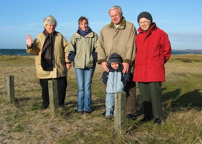 The Thisted family at Kobk Beach, Sklskr