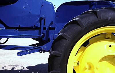 Blue tractor