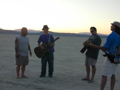 sunset hour with guitars