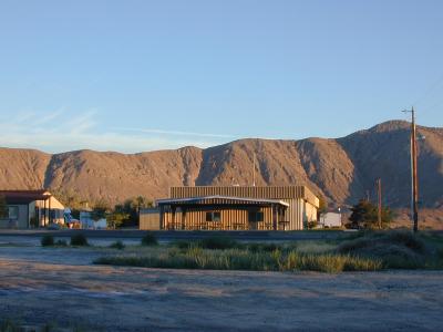 Gerlach Community Center at sun-up