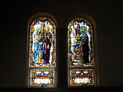 Mary and Joseph and Mary in Temple