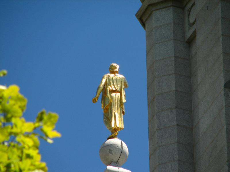 Backside of Angel Moroni