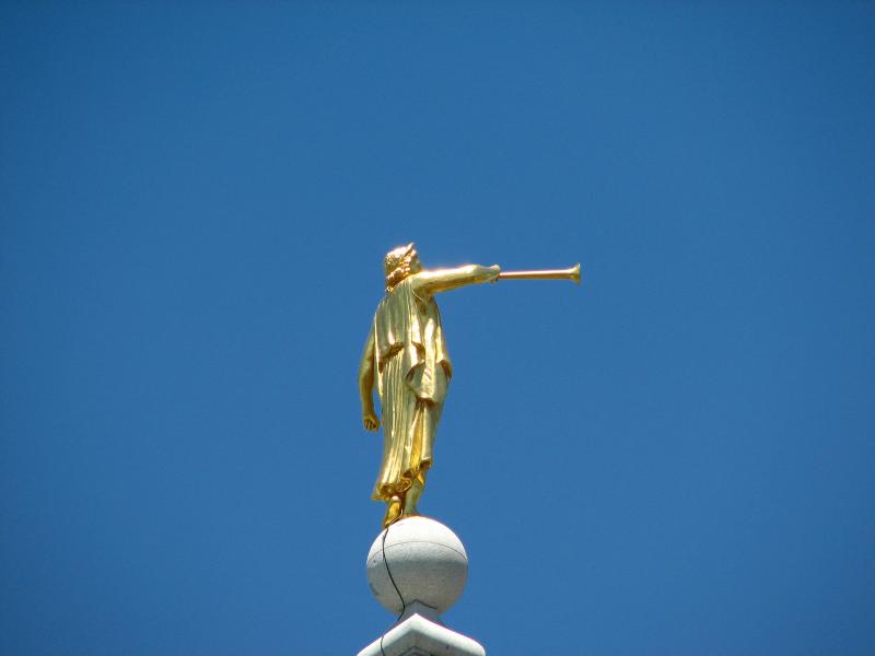 Side view of Angel Moroni