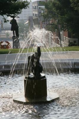 Fountain near Peabody Conservatory
