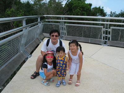 On the suspension bridge, 700m from sea level