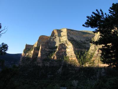 Sandstone cliffs...