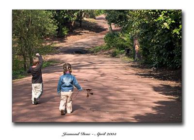 James and Maya at Jesmond Dene