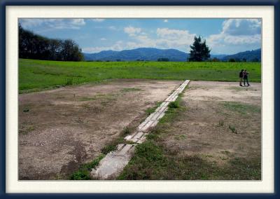 The original Olympia finishing line.