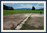 The original Olympia finishing line.