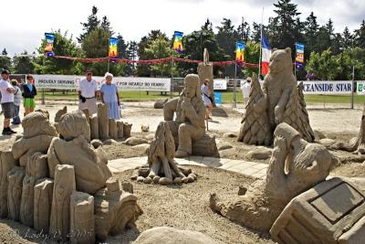 Sand Sculpting Competition Parksville Aug 2005