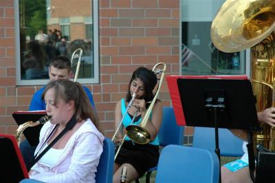 Gopika in band during graduation
