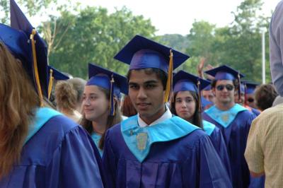 Kunall in graduation processional