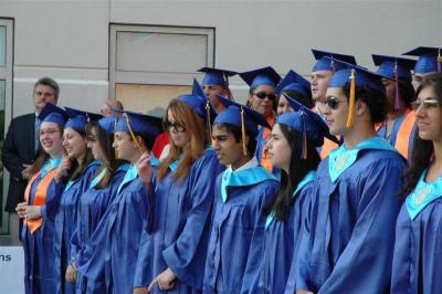 Graduates wating to be seated