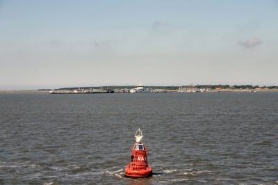 Sailing through the Channel.