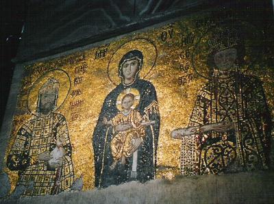 Mosaic in Hagia Sophia, Istanbul