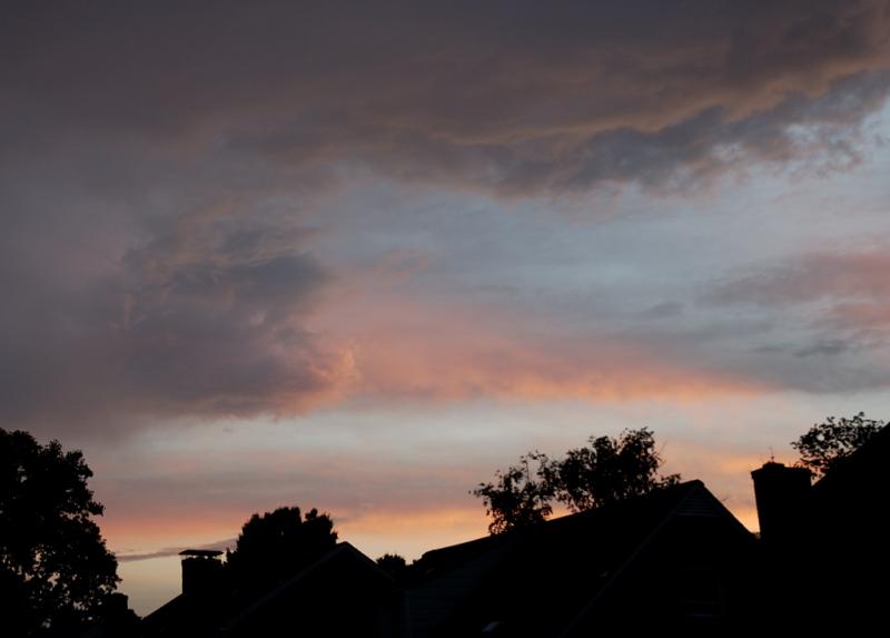 Between storm and night.