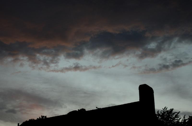 Between storm and night.