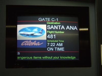 Passing Gate C1 (AQ482 is Choke out of SNA)