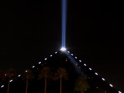 The Luxor Light Beam (Guiding Light-Helps when driving in LAS for the first time)