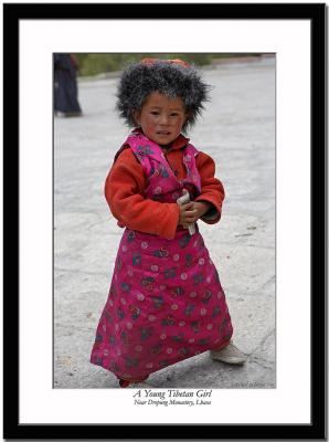 A young Tibetan girl