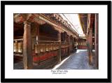 Prayer wheel alley/row inside Jokhang