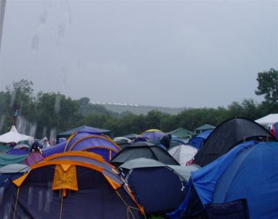 Even the 6,000 a Tent Snobs on the Hill Get a Soaking