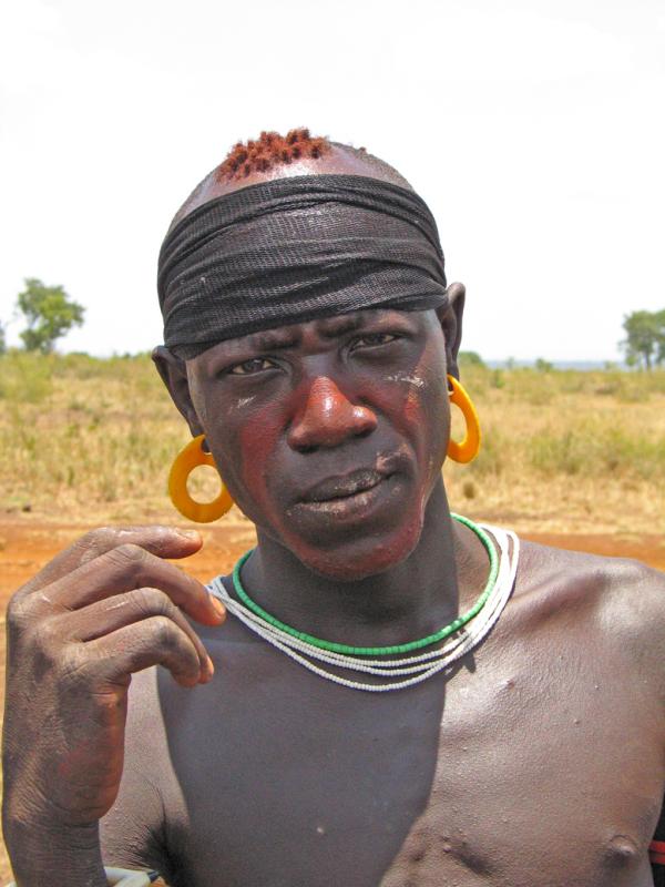 Mursi warrior