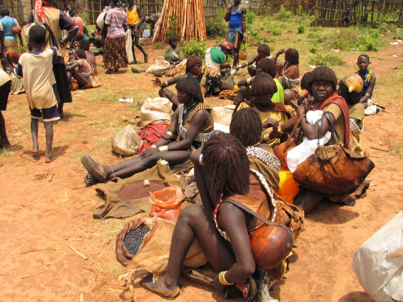 Hamer market women at Key Afar