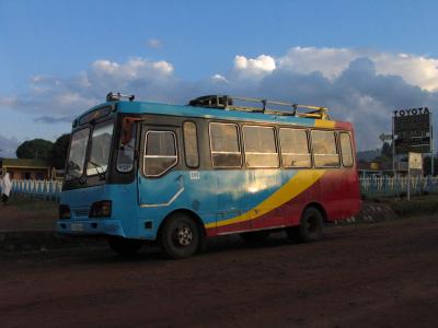 Early morning bus in Jinka