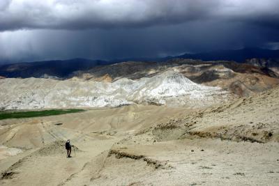 A view of the valley of Lo-Manthang