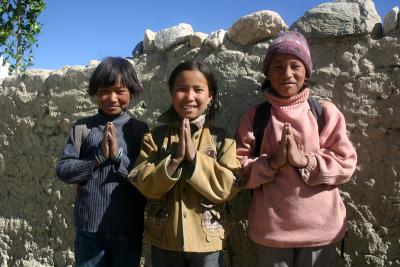 Loba children welcomed us warmly