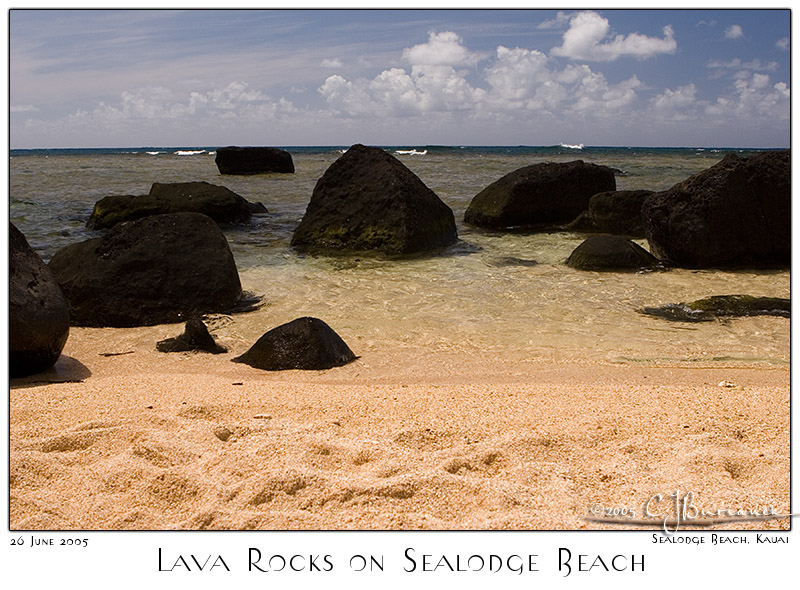 26Jun05 Lava Rocks on Sealodge Beach