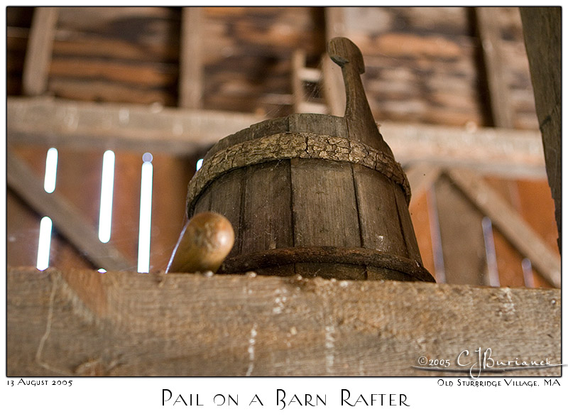 Pail on a Barn Rafter - 4824