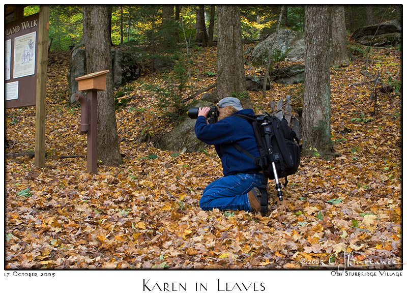 17Oct05 Karen in Leaves - 6333