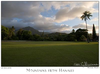 25Jun05 Mountains from Hanalei