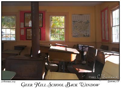 20Oct05alt Geer Hill School Back Window - 6654