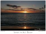 24Jun05 Sunset on Kee Beach