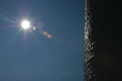 lighthouse and sun