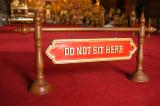 do not sit here