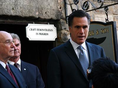 Mitt Romney Practices his Craft