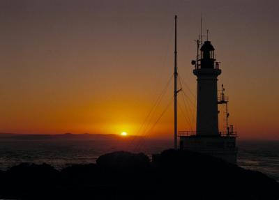 Silhouetted Lighthouse
