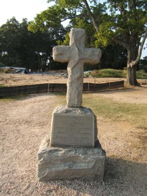 Small Memorial Cross - Jamestowne Island - Jamestown, Virginia