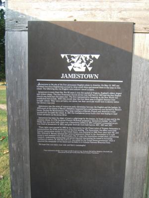 Signs - Jamestowne Island - Jamestown, Virginia