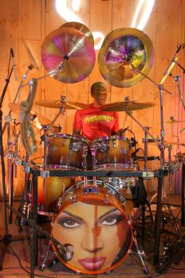 Drums head on Hogan Shirt
